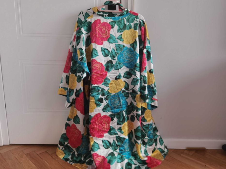 Satynowe kimono szlafrok Solange