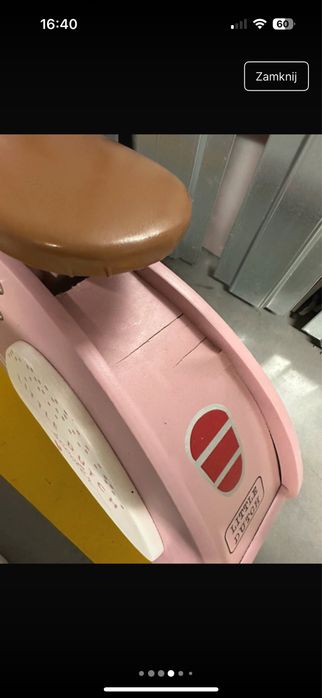 Rowerek biegowy różowy Little Dutch