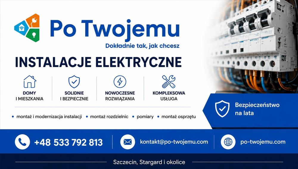 Elektryk Szczecin, usługi elektryczne, montaż instalacji elektrycznych