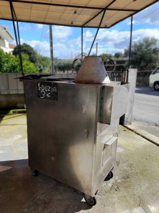 Carro de Castanhas em Inox