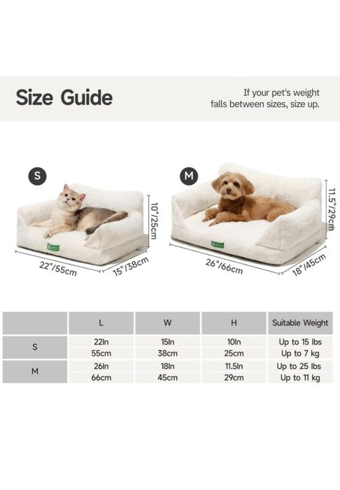 стильна софа-лежак для котів та невеликих собак MewooFun (розмір M)