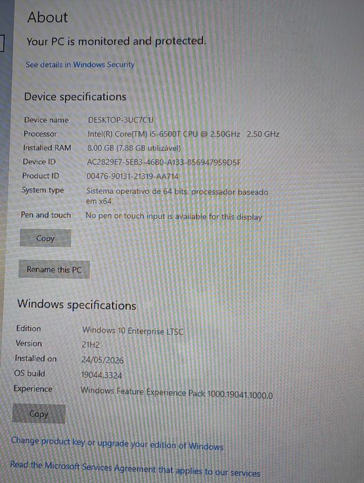 Vendo micropc HP Prodesk g2 Mini i5-6500T usado com ssd nvme 128gb novo e 8gb ram ddr4