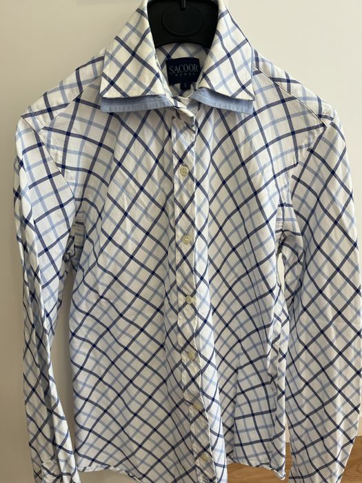 Camisa Sacoor Woman, tons azuis, tam. S