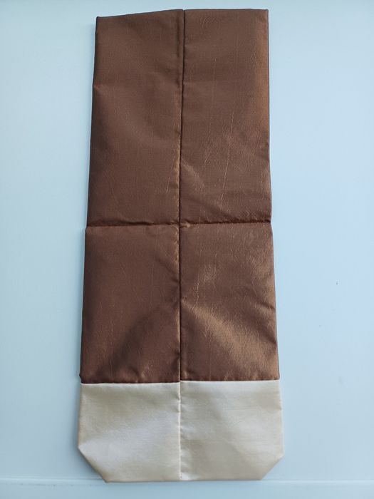 Bolsa/Porta-garrafas de estilo chinês, de cor castanha - NOVA