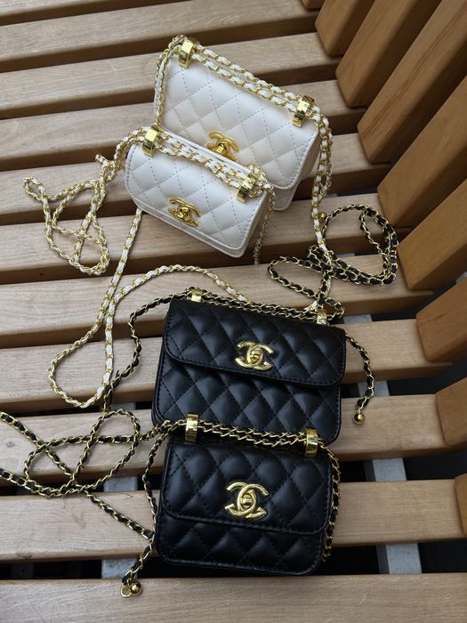 Сумка Chanel чорна міні , сумка Canel