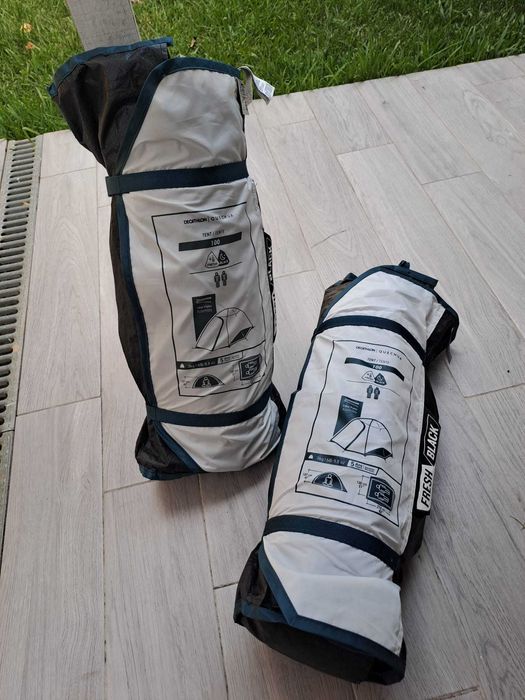 Tenda de campismo 2 pessoas, QUECHUA MH100 Fresh & Black