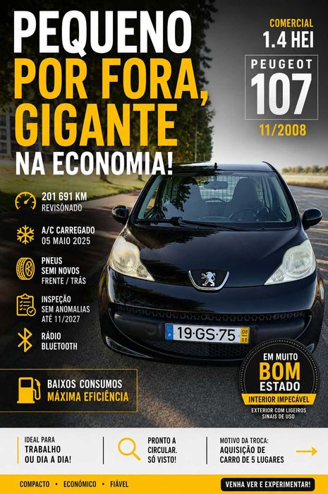Peugeot 107 Comercial
