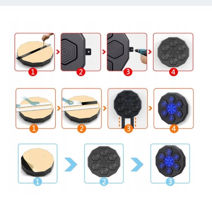 Tarcza/mata bokserska z Bluetooth