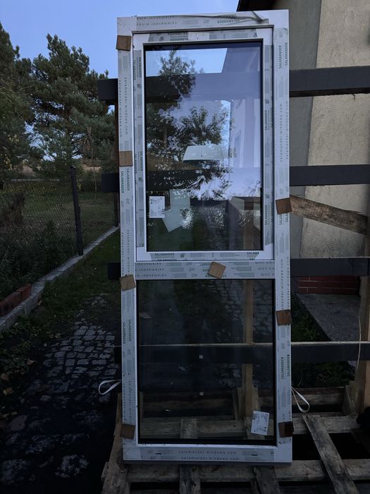 Okno PCV nowe 800x2100 Białe