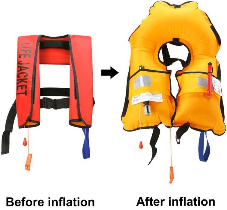 Colete salva-vidas inflável automático profissional  150N