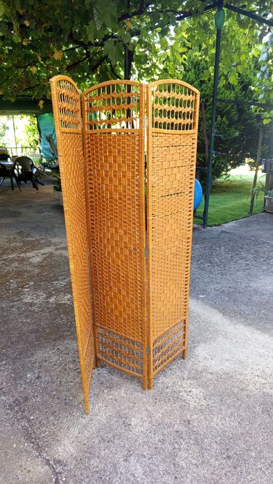 Biombo palha dobravel