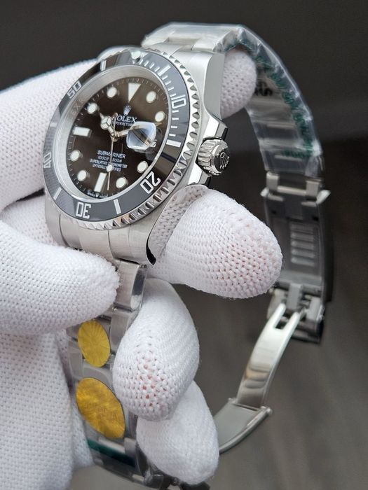 Швейцарские часы Rolex Submariner Black. Топ качество