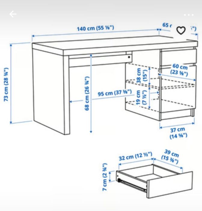 Secretaria Ikea como  nova