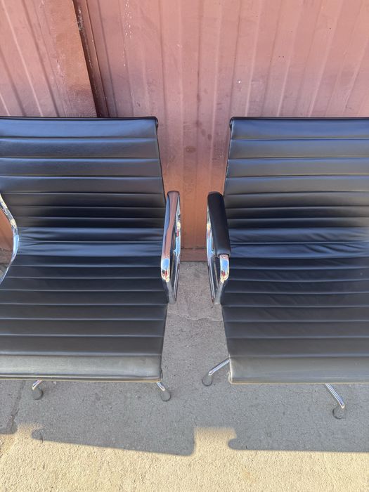 Vitra herman miller ea 108 skóra krzesło fotel