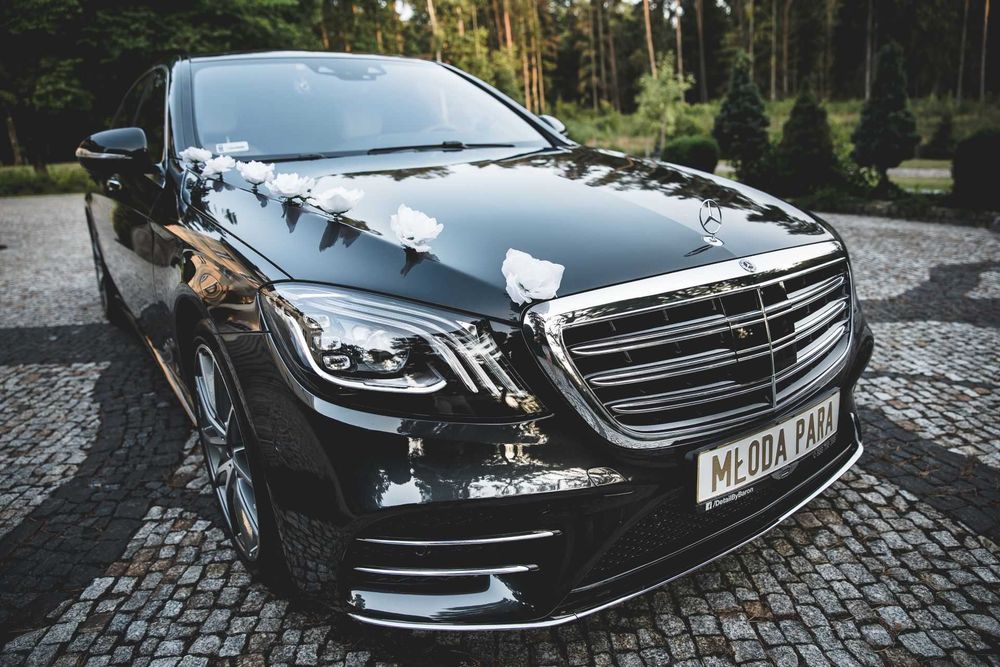 Samochód do Ślubu Mercedes S-Klasa Auto na Wesele Jasne Wnętrze SŁUPSK