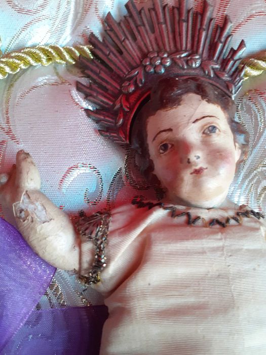 Arte Sacra Menino Jesus em terracota
