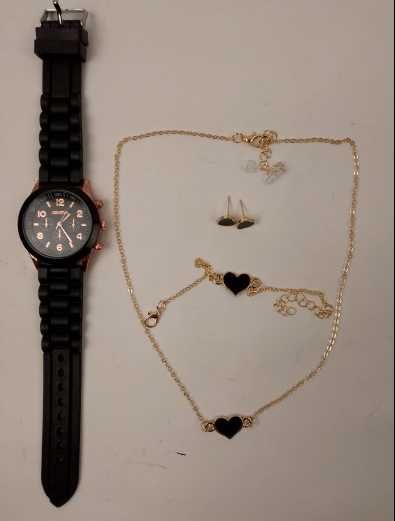 Годинник жіночий з комплектом біжутерії (новий)