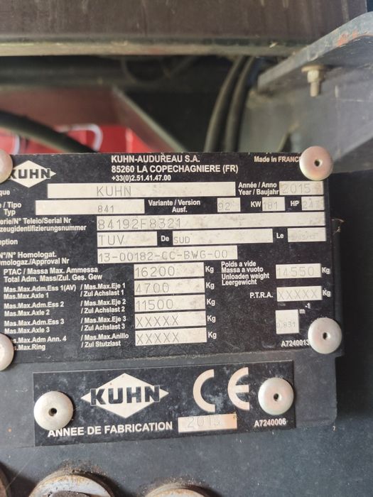 KUHN SPW 19 – samojezdny wóz paszowy | 2015 | 181 kW