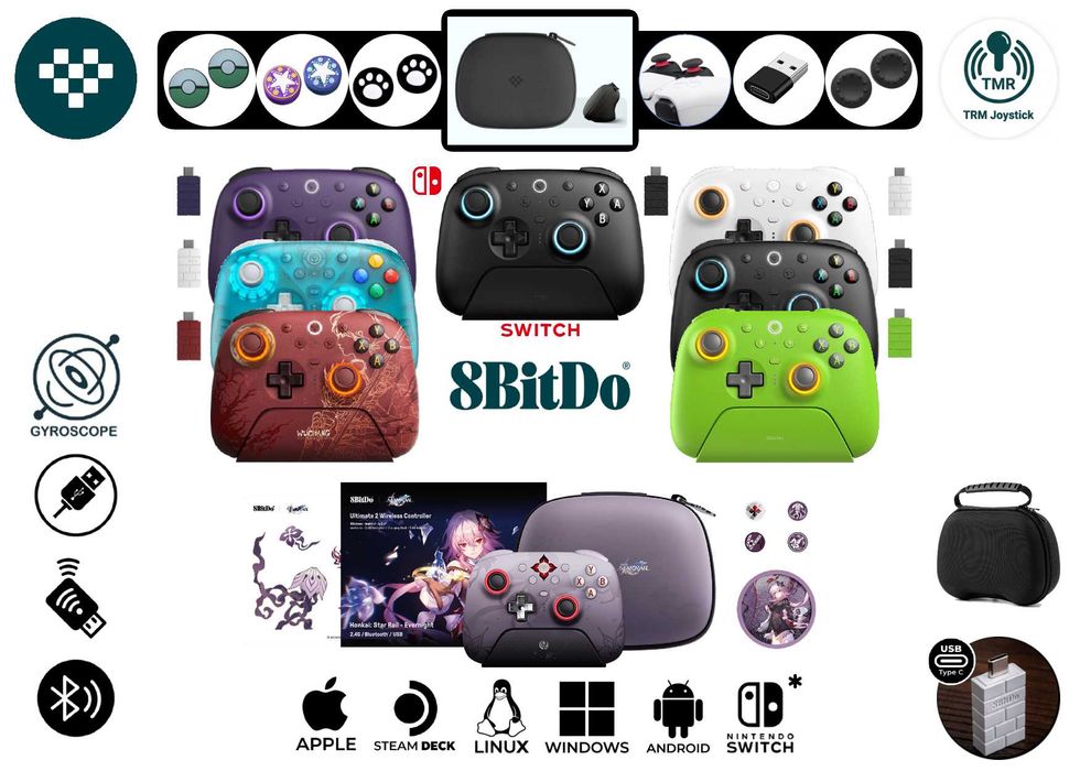 ❮8BitDo❯ Ultimate 2 «WIRELESS» (81HE) / «SWITCH» (80ND)