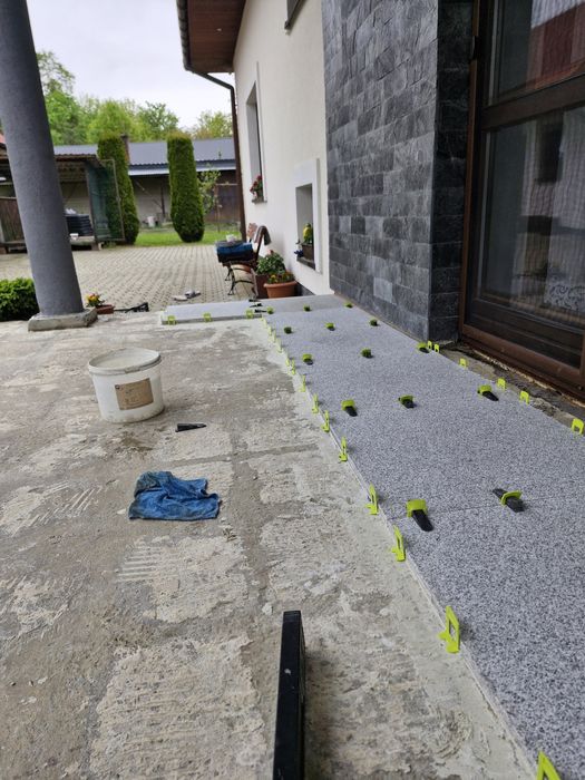 Układanie płytek, kamienia, tarasy wentylowane, balkon, hydroizolacjee