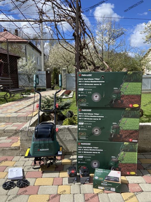 Акумуляторний культиватор PARKSIDE PABH B2 40V Німеччина