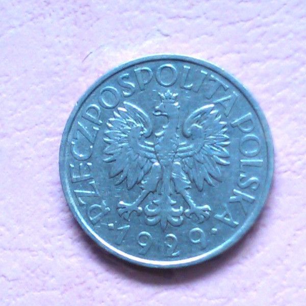 Moneta-1 zł z 1929ri 5gr, z 1938 r,-zabytkowa unikatowa