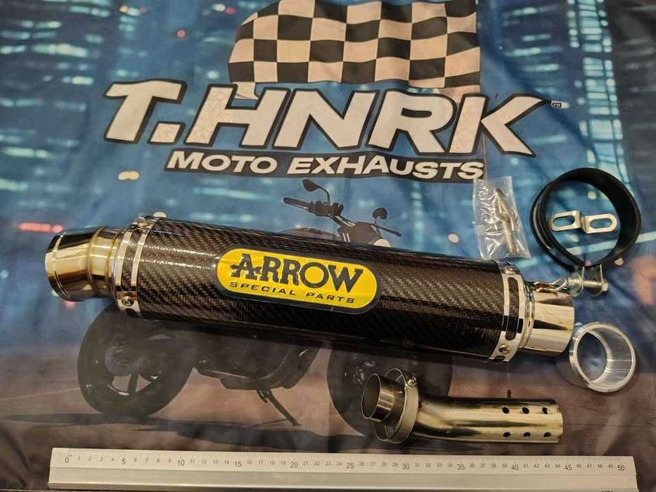 ponteira de escape  arrow - dark  GP2 carbon inox 51mm ou 60mm