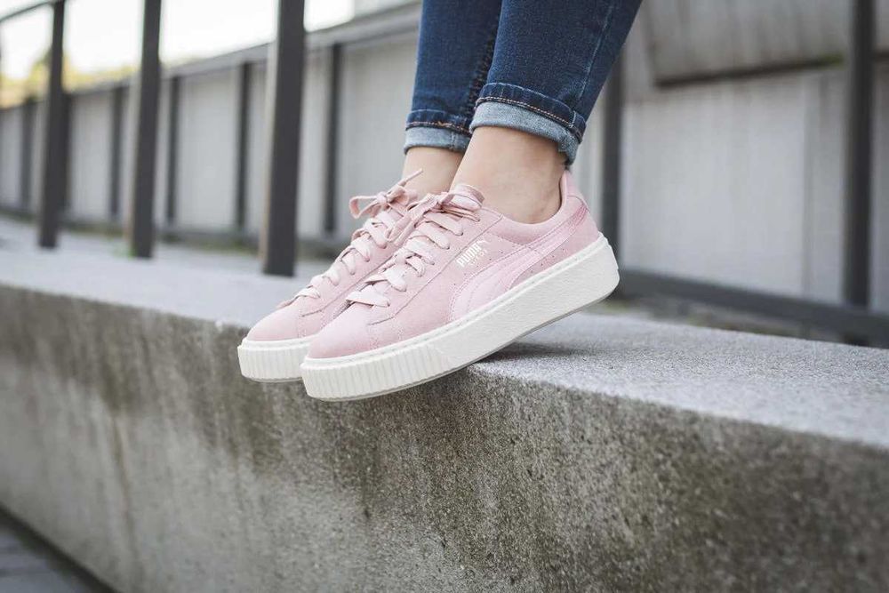 Жіночі кросівки, сліпони Puma Suede Platform Satin