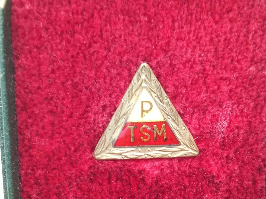 Złota odznaka PTSM plus legitymacja i etui z 1978 roku ,ładny zestaw.