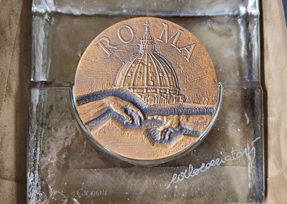 Ręcznie robiony medal Caggiati