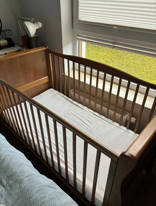 Łóżko niemowlęce / dziecięce 2w1 Woodies Noble Cot Bed Vintage 140x70