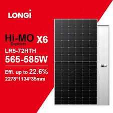 Солнечные панели Longi Hi-MO6 585W | Высокая генерация и надёжность. Сонячні панелі