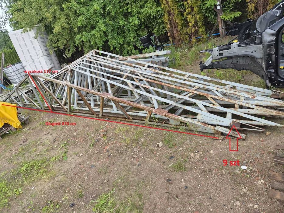 hala konstrukcja stalowa 9x20