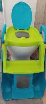 Toilet seat and reducer with stairs