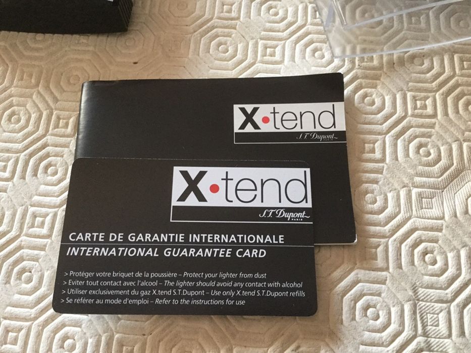 Isqueiro “S. T. DUPONT X-tend mini” embalagem e documentação original