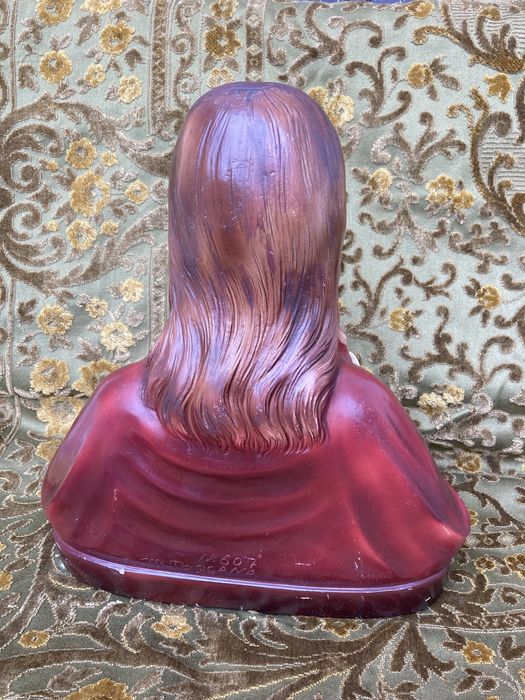 Popiersie Jezusa z sercem Jezus figurka duza