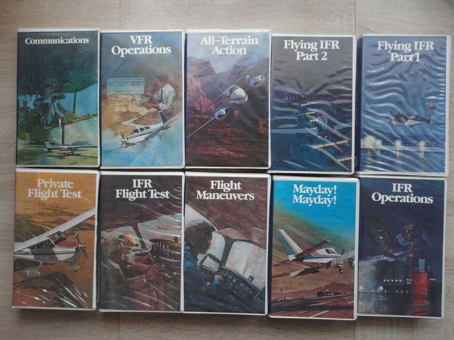 Szkolenie lotnicze w jęz. angielskim na kasetach VHS w NTSC