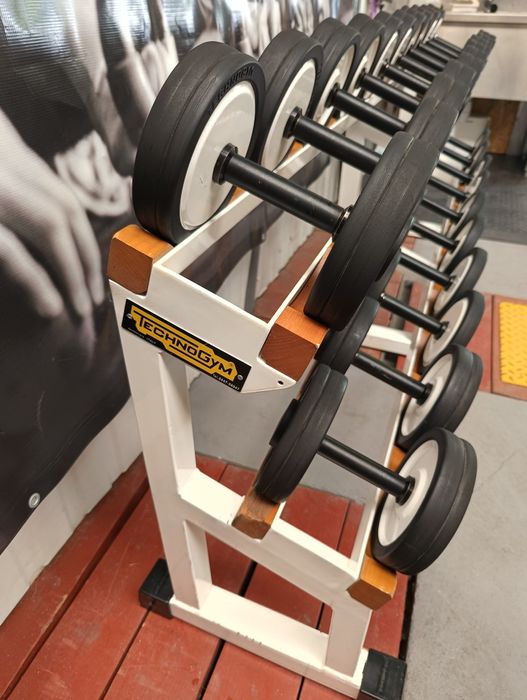 Zestaw hantli Technogym Isotonic! OLDSCHOOL! Super stan!
4 - 22kg