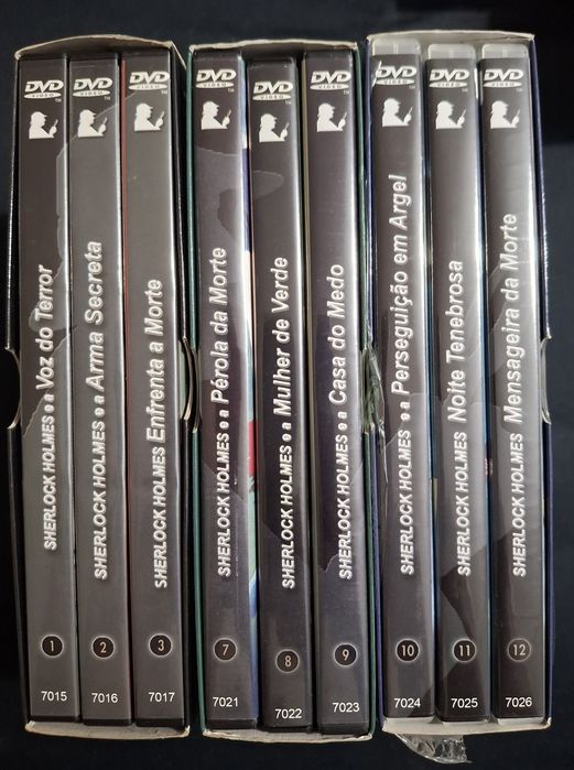 DVDs Sherlock Holmes.