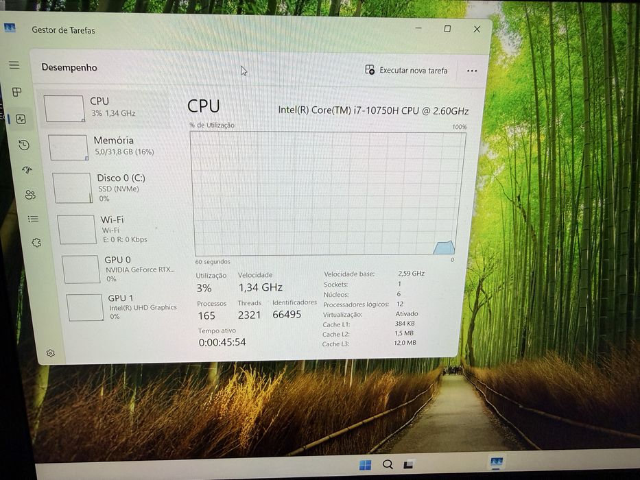 PC Portátil HP OMEN Gaming 15.6” 144Hz i7 10th 32GB RAM 512GB M2 Nvidia RTX2060 6GB