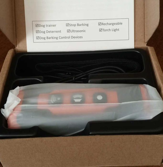 Відлякувач Ультразвуковой отпугиватель собак тренер с х-2 фонариком PR