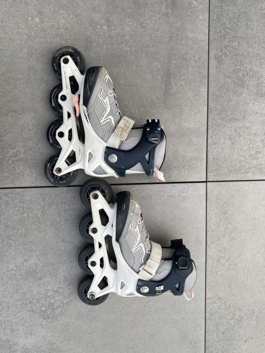 Łyżworolki dziewczęce Oxelo 29-32 Regulowane