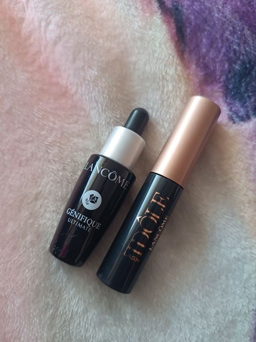 Lancome- serum do twarzy  plus maskara