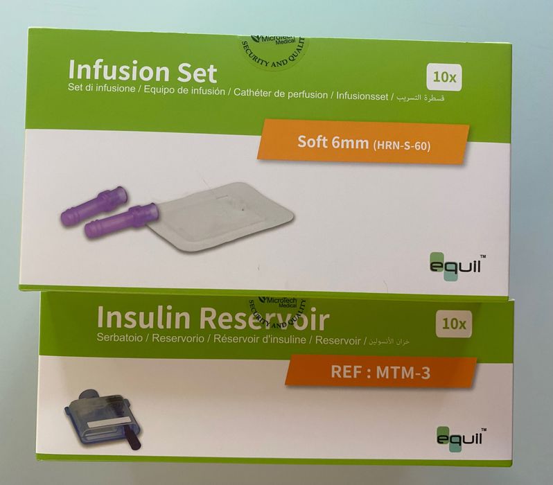 Zestaw infuzyjny+zbiornik do pompy equil