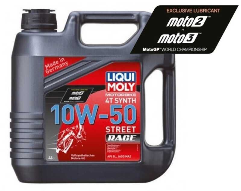 Embalagem de 4L óleo Liqui Moly 100% sintético 10W-50 Street Race