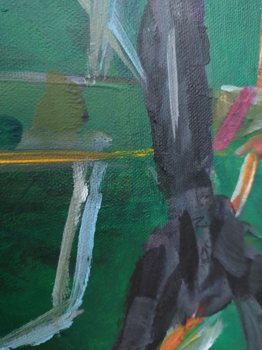 Obraz na płótnie."Manekin krawiecki". Akryl