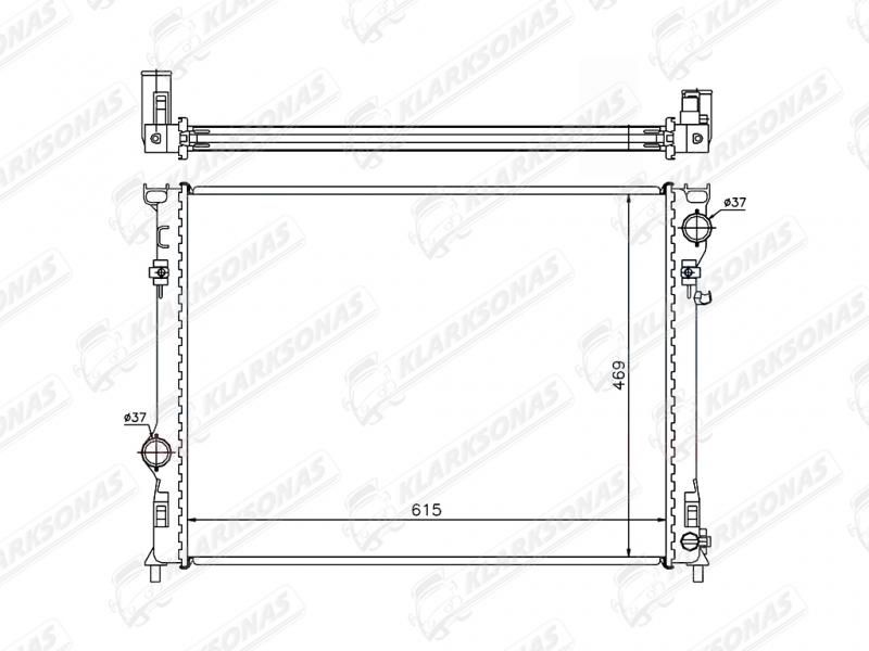 Радіатор охолодження  DODGE CHALLENGER, 2015 - 5137691AA