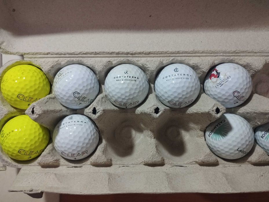 Bolas de golfe usadas, multimarcas