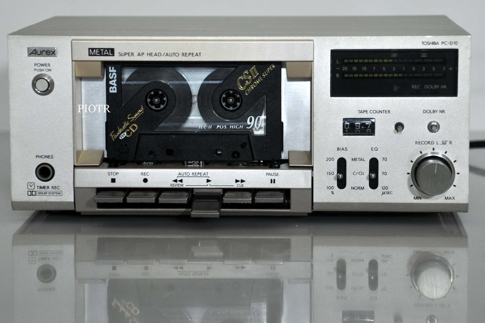 Hi-Fi Magnetofon AUREX  PC-D10. Biały Kruk.