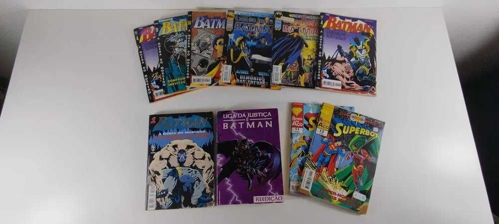 Fantástico Lote Banda Desenhada DC Comics PT Batman e Superboy